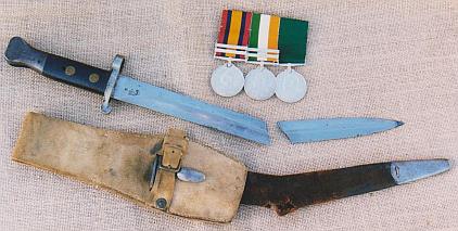 Armourer Sgt. Alf Baker's Boer War Bayonet & Medals